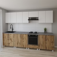 Кухонный гарнитур Smartex K4 300 White/Dark Oak (30166)