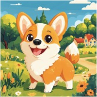 Пазл Три Совы Щенок корги 16шт