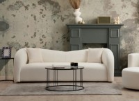 Canapea Trendy Asos Cream 76x225x75cm GTR003206