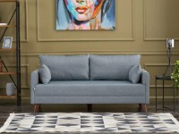 Canapea Trendy Bella Soft İkili Koltuk Blue 81x85x177cm GTR003131