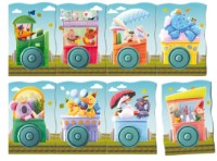 Развивающий набор Dodo Traveling By Train 8pcs (200254)