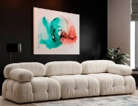 Диван Trendy Bubble L1-O1-1R Bouclette Cream 95x75x288cm GTR003227