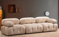 Диван Trendy Bubble L1-O1-1R Velvet Cream 95x75x288cm GTR003229