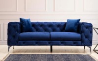 Canapea Trendy Como Navy Blue 197x90x70cm GTR003141