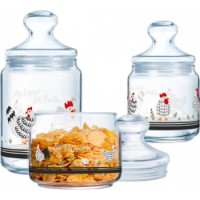 Банки для хранения Luminarc My Rooster My Rules (X1075) 3pcs