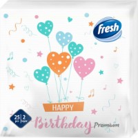 Șervețele de masă Fresh Premium Happy Birthday 25pcs