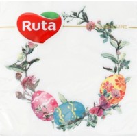 Салфетки для сервировки стола Ruta Пасхальная венок 20шт