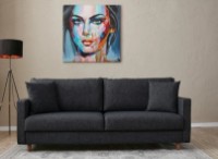 Canapea Trendy Eva Anthracit 210x90x82cm GTR003266