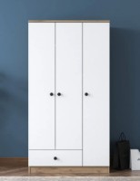 Шкаф Trendy BA117 2253 Walnut/White 90x170x42cm GTR001838