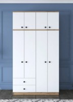 Шкаф Trendy BA121 2696 Walnut/White 120x216.8x42.5cm GTR001841