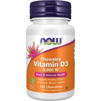Витамины NOW Vitamin D-3 5000 IU 120 Chewables