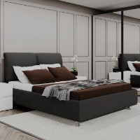 Кровать Bayro SweetDreams 1600x2000 Dark Grey (118677)