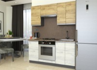 Кухонный гарнитур Yasen Мадера 1.6 Oak Kraft Gold/Oak Kraft White