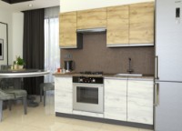 Кухонный гарнитур Yasen Мадера 1.8 Oak Kraft Gold/Oak Kraft White