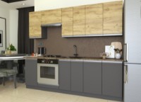 Кухонный гарнитур Yasen Мадера 2.4 Oak Kraft Gold/Graphite Grey