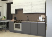 Кухонный гарнитур Yasen Мадера 2.4 Oak Kraft White/Graphite Grey