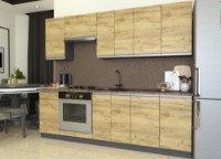 Кухонный гарнитур Yasen Мадера 2.4 Oak Kraft Gold