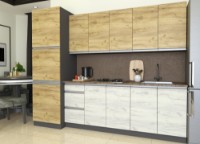 Кухонный гарнитур Yasen Мадера 2.6 Oak Kraft Gold/Oak Kraft White