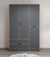 Шкаф Trendy Elina 8163 Dore/Anthracit 140x208x52cm GTR004190