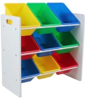 Стеллаж для хранения игрушек/Pазноцветные ящики U-grow 5949494033017