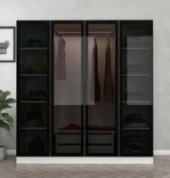 Dulap Trendy Kale 6661 White/Black 180x190x52cm GTR004643