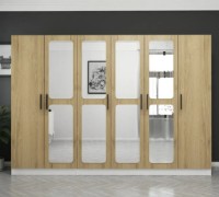 Dulap Trendy Kale 2715 Walnut/White 225x190x52cm GTR004232