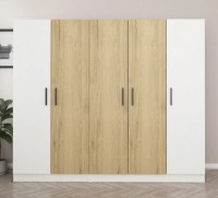 Dulap Trendy Kale 3110 White/Walnut 225x190x52cm GTR004263