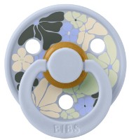 Пустышка BIBS Flower Child Latex 6m+ Dusty Blue (200143)