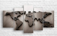 Картина ArtDesign World map 165x90cm (DM-10076)