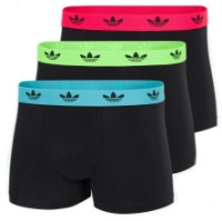 Мужские трусы Adidas Cfc - 3Pk Trunk Black/Lucid Red/Blue Glow/Signal Green, s.M