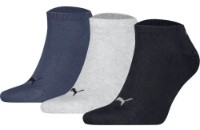 Ciorapi pentru bărbați Puma Unisex Sneaker Plain 3P Navy/Grey/Night Shadow Blue, s.39-42
