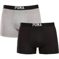 Сhiloţi pentru bărbați Puma Men Embossed Logo Boxers 2P Black Combo, s.S