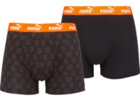 Сhiloţi pentru bărbați Puma Elements Men Printed Boxers 2P Black/Orange, s.XL