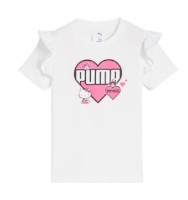Tricou pentru copii Puma X Hello Kitty and Friends Ruffle Puma White, s.110