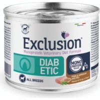 Hrană umedă pentru câini Exclusion Diet Diabetic Pork&Sorghum And Pea All Breeds 200g