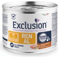 Hrană umedă pentru câini Exclusion Diet Renal Pork&Sorghum And Rice All Breeds Adult 200g