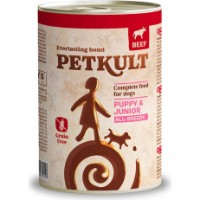 Hrană umedă pentru câini Petkult Puppy & Junior Beef 400g