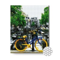 Алмазная картина по номерам Art Gallery Premium Bicycle By The Сanal 40x50cm (GA87153)