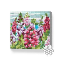 Pictura cu diamante după numere Art Gallery Premium Blooming Field 20x20cm (BJ1000)