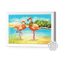 Алмазная картина по номерам Art Gallery Premium Flamingo 20x30cm (JS25457)