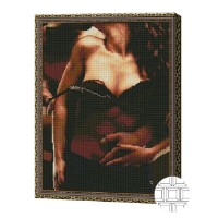 Pictura cu diamante după numere Art Gallery Premium Hot Evening 40x50cm (QB201808)