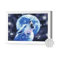 Алмазная картина по номерам Art Gallery Premium Howl At The Moon 20x30cm (JS27633)