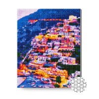 Pictura cu diamante după numere Art Gallery Premium Positano Italy 40x50cm (GA87218)