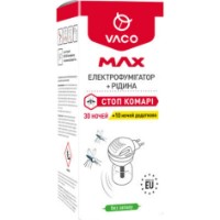 Электрофумигатор с жидкостью от комаров Vaco Max 30 Night 30ml