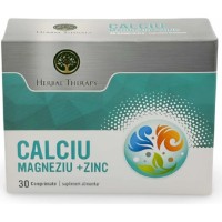 Vitamine Herbal Therapy Calciu + Magneziu + Zinc 30tab