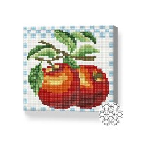 Pictura cu diamante după numere Art Gallery Premium Ripe apples 20x20cm (BJ105)