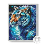 Алмазная картина по номерам Art Gallery Premium Space Tiger 40x50cm (QB206514)
