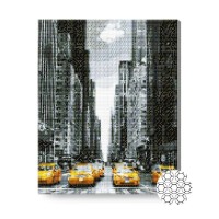 Алмазная картина по номерам Art Gallery Premium Yellow Taxis In New York 40x50cm (GA82958)