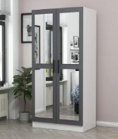 Шкаф Trendy Kale 190 White/Anthracit 90x190x52cm GTR004845