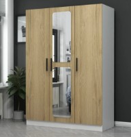 Шкаф Trendy Kale 2246 White/Walnut 135x210x52cm GTR004927